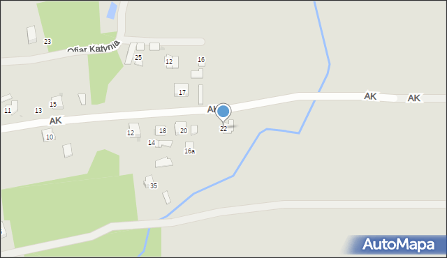 Dąbrowa Tarnowska, Armii Krajowej, 22, mapa Dąbrowa Tarnowska