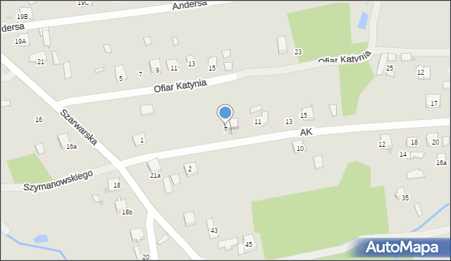 Dąbrowa Tarnowska, Armii Krajowej, 7, mapa Dąbrowa Tarnowska