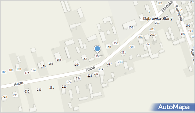 Dąbrówka-Stany, Arcta Bohdana, 10, mapa Dąbrówka-Stany