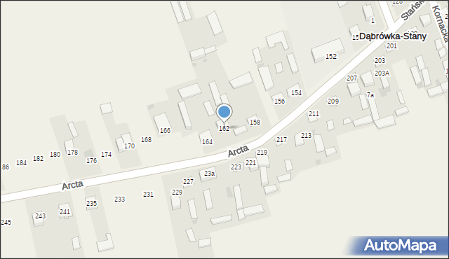 Dąbrówka-Stany, Arcta Bohdana, 14, mapa Dąbrówka-Stany