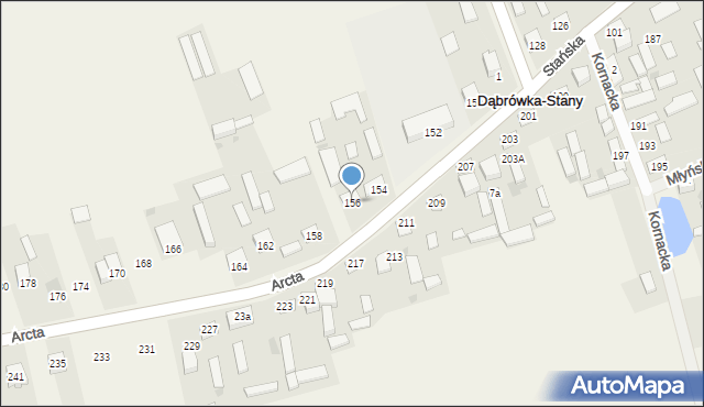 Dąbrówka-Stany, Arcta Bohdana, 8, mapa Dąbrówka-Stany