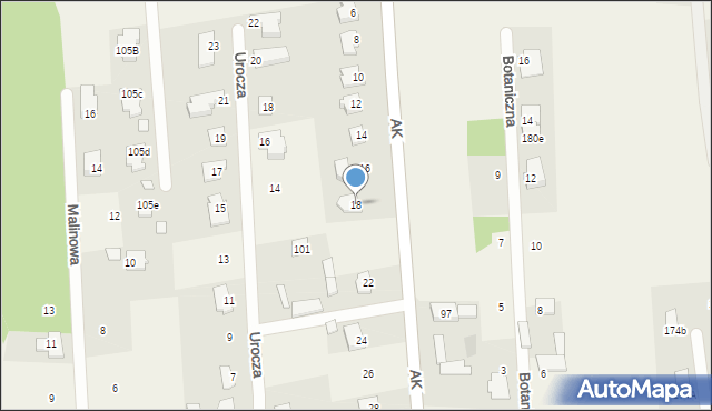 Dębe Wielkie, Armii Krajowej, 18, mapa Dębe Wielkie