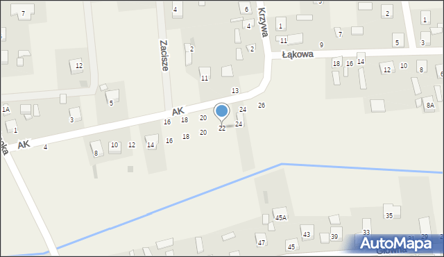 Dłutów, Armii Krajowej, 22, mapa Dłutów