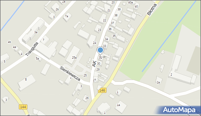 Dobra, Armii Krajowej, 31, mapa Dobra