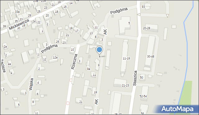 Dobrzany, Armii Krajowej, 7, mapa Dobrzany