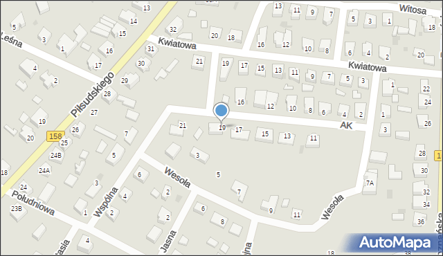 Drezdenko, Armii Krajowej, 19, mapa Drezdenko