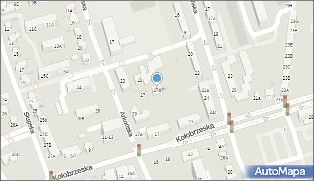 Gdańsk, Arkońska, 27a, mapa Gdańska