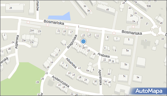 Gdynia, Arabska, 10, mapa Gdyni