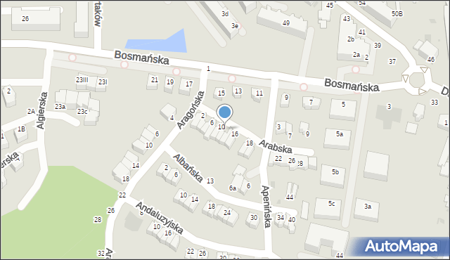 Gdynia, Arabska, 12, mapa Gdyni