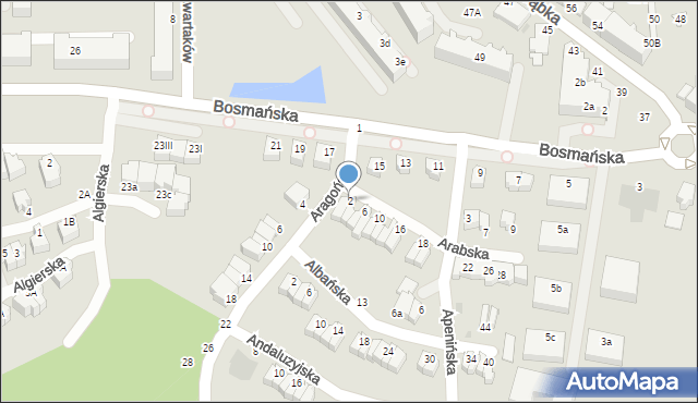 Gdynia, Arabska, 2, mapa Gdyni