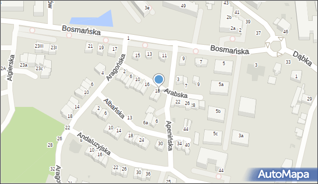 Gdynia, Arabska, 20, mapa Gdyni