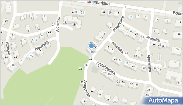 Gdynia, Aragońska, 20, mapa Gdyni