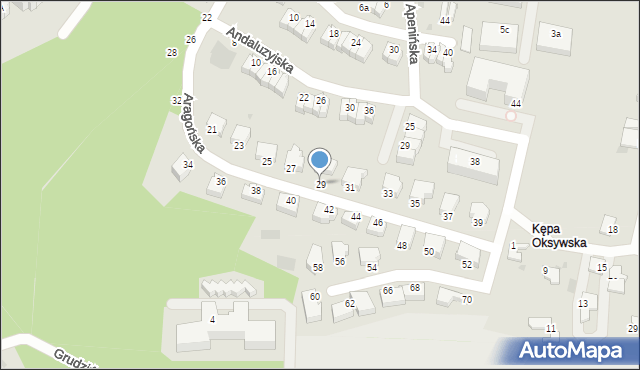 Gdynia, Aragońska, 29, mapa Gdyni