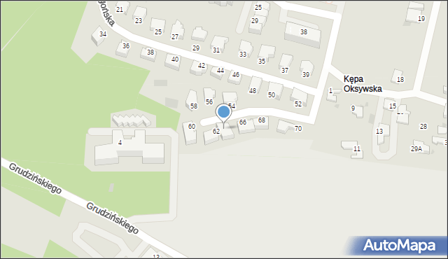 Gdynia, Aragońska, 64, mapa Gdyni