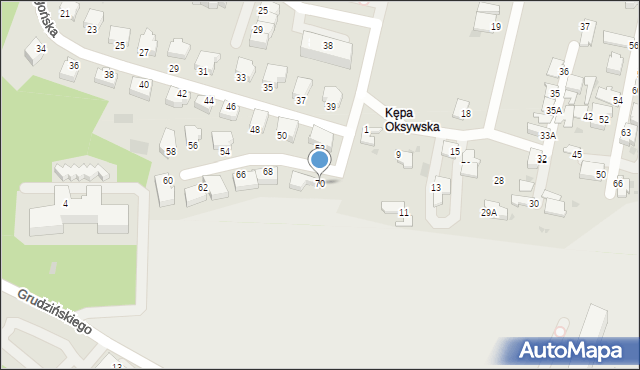 Gdynia, Aragońska, 70, mapa Gdyni
