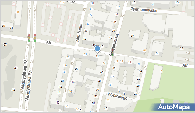 Gdynia, Armii Krajowej, 21, mapa Gdyni