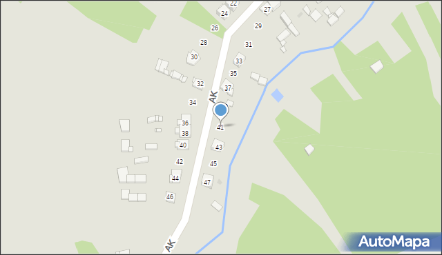 Gielniów, Armii Krajowej, 41, mapa Gielniów