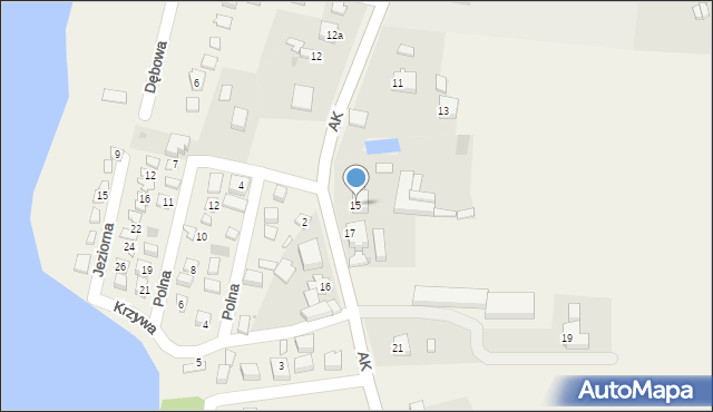 Giewartów, Armii Krajowej, 15, mapa Giewartów