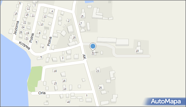 Giewartów, Armii Krajowej, 21, mapa Giewartów