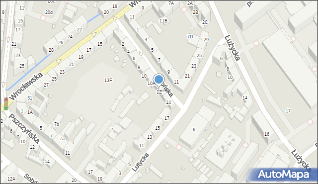 Gliwice, Arkońska, 12, mapa Gliwic