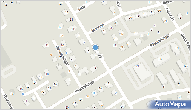 Głogów Małopolski, Armii Krajowej, 3, mapa Głogów Małopolski