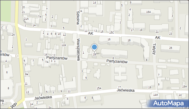 Gołdap, Armii Krajowej, 14, mapa Gołdap