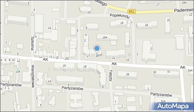 Gołdap, Armii Krajowej, 19, mapa Gołdap