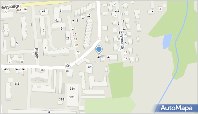 Gołdap, Armii Krajowej, 40, mapa Gołdap