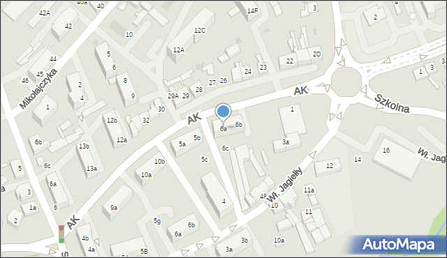 Goleniów, Armii Krajowej, 6a, mapa Goleniów