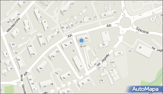 Goleniów, Armii Krajowej, 6c, mapa Goleniów