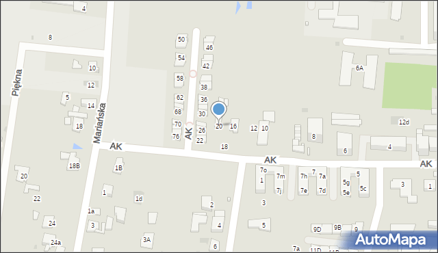 Góra Kalwaria, Armii Krajowej, 20, mapa Góra Kalwaria