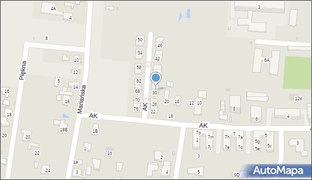 Góra Kalwaria, Armii Krajowej, 32, mapa Góra Kalwaria