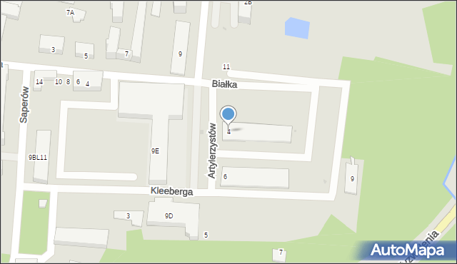 Góra Kalwaria, Artylerzystów, 4, mapa Góra Kalwaria