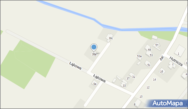 Górki, Armii Krajowej, 39a, mapa Górki