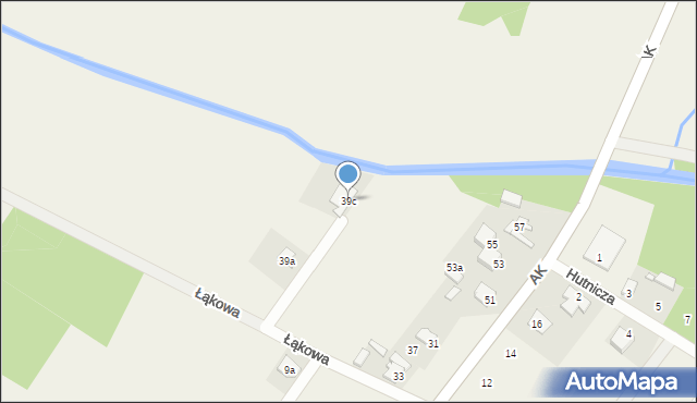 Górki, Armii Krajowej, 39c, mapa Górki