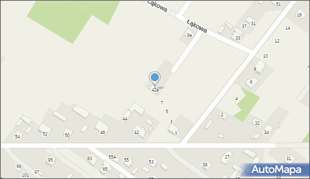 Górki, Armii Krajowej, 42a, mapa Górki