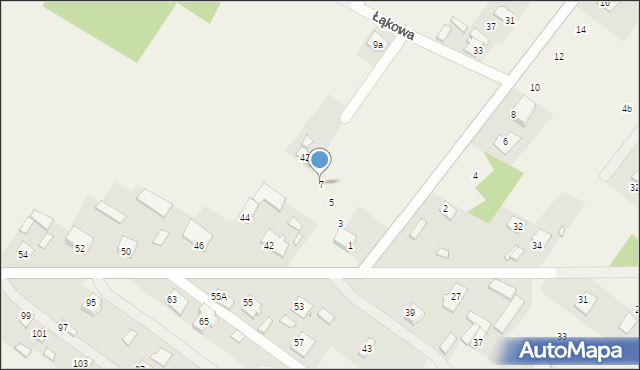 Górki, Armii Krajowej, 7, mapa Górki