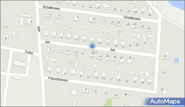 Gowarczów, Armii Krajowej, 12, mapa Gowarczów