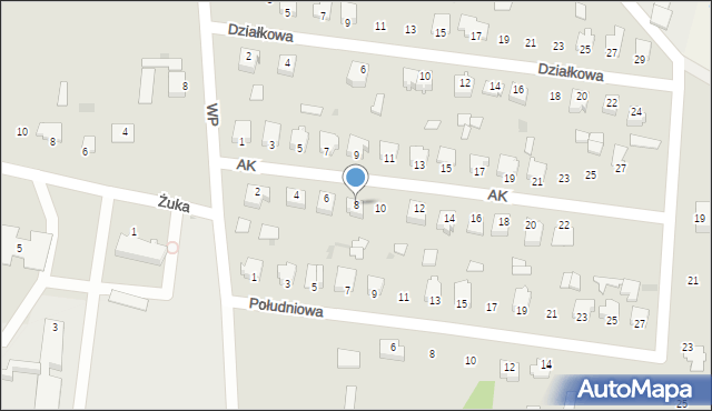 Gowarczów, Armii Krajowej, 8, mapa Gowarczów