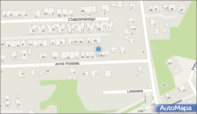 Grodzisk Mazowiecki, Armii Polskiej, 4b, mapa Grodzisk Mazowiecki