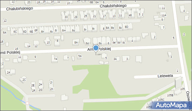 Grodzisk Mazowiecki, Armii Polskiej, 5b, mapa Grodzisk Mazowiecki