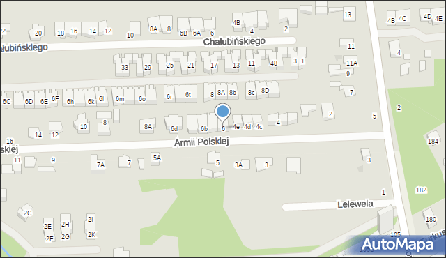 Grodzisk Mazowiecki, Armii Polskiej, 6, mapa Grodzisk Mazowiecki