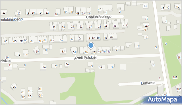 Grodzisk Mazowiecki, Armii Polskiej, 6a, mapa Grodzisk Mazowiecki