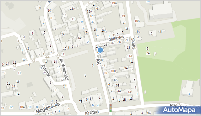 Grójec, Armii Krajowej, 18A, mapa Grójec