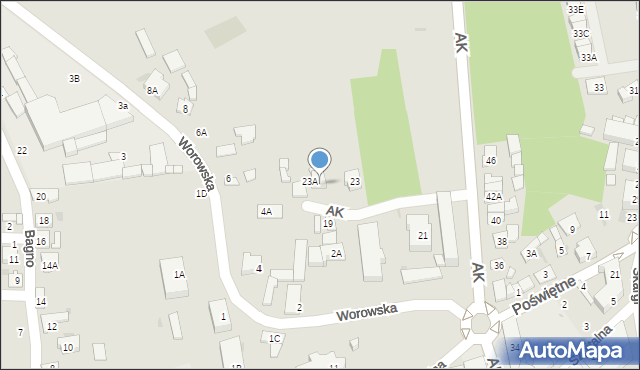 Grójec, Armii Krajowej, 23B, mapa Grójec