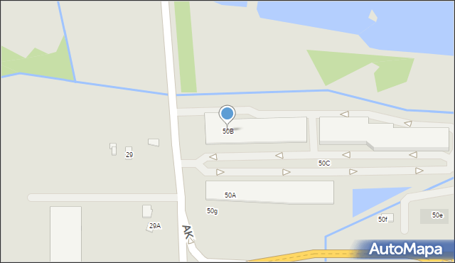 Grójec, Armii Krajowej, 50B, mapa Grójec