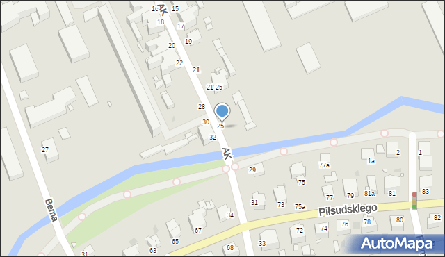 Grudziądz, Armii Krajowej, 27, mapa Grudziądza