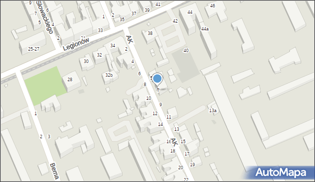 Grudziądz, Armii Krajowej, 7, mapa Grudziądza