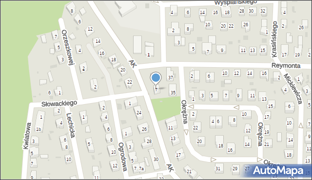 Gryfino, Armii Krajowej, 7, mapa Gryfino