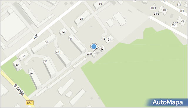 Hajnówka, Armii Krajowej, 50, mapa Hajnówka